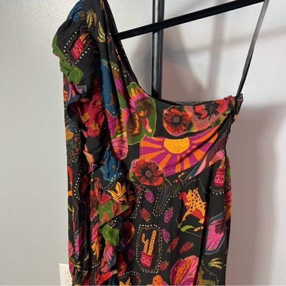 Farm Rio Crazy Mix Midi Dress - Picture 3 of 8